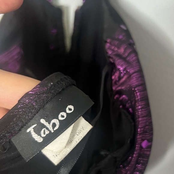 Taboo Y2K Metallic Halter V-Front Mini Dress/Tank Top Small - Picture 6 of 7